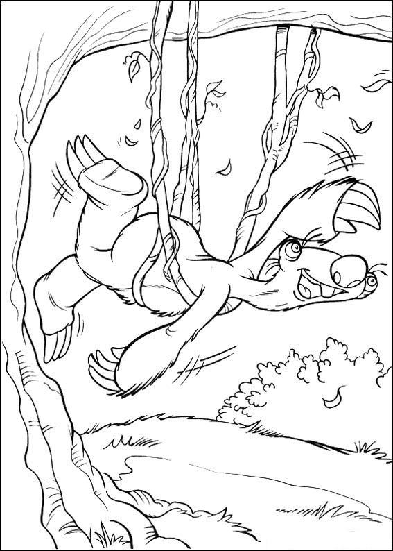 Plansa de colorat cu Ice Age 39 33